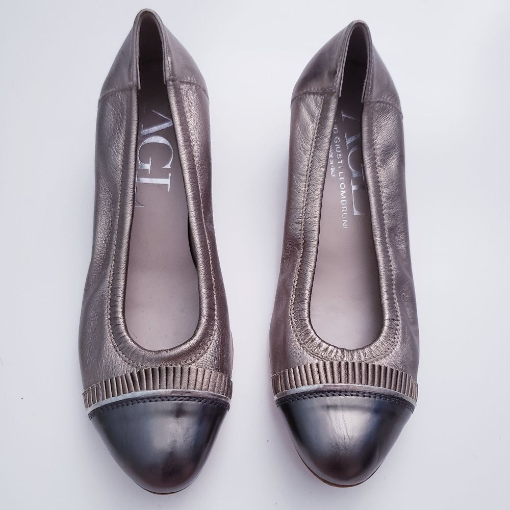 AGL Metallic Silver/Champagne gold Heels - Picture 2 of 6